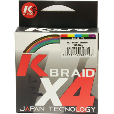 Kolpo KX4 Braid Multicolor 150mt