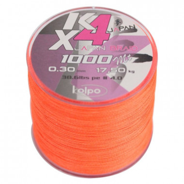 Kolpo KX4 Braid Orange 1000mt