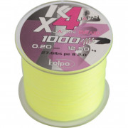 Kolpo KX4 Braid Yellow 1000mt - 0,18mm