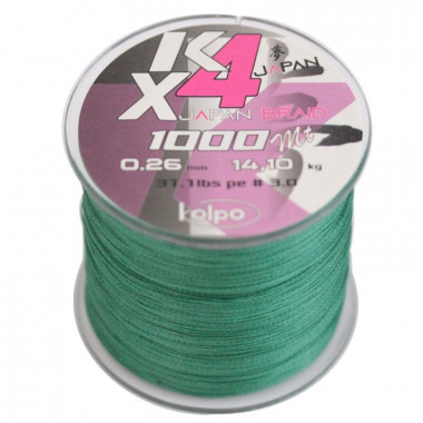 Kolpo KX4 Braid Green 1000mt