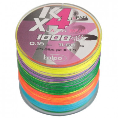 Kolpo KX4 Braid Multicolor 1000mt